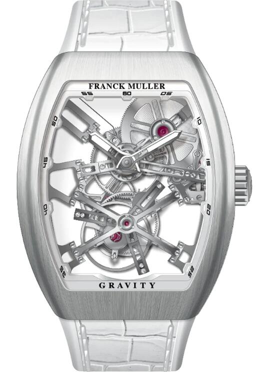 Best FRANCK MULLER Vanguard Gravity Skeleton Tourbillon Brushed Steel V 45 T GR CS SQT (BC) (BR AC) (BLC.NR) Replica Watch